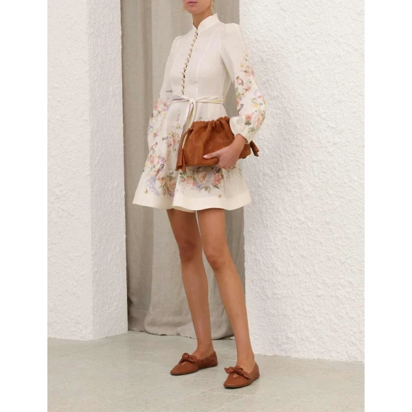 Zimmermann Valiant Button Mini Dress, view 3