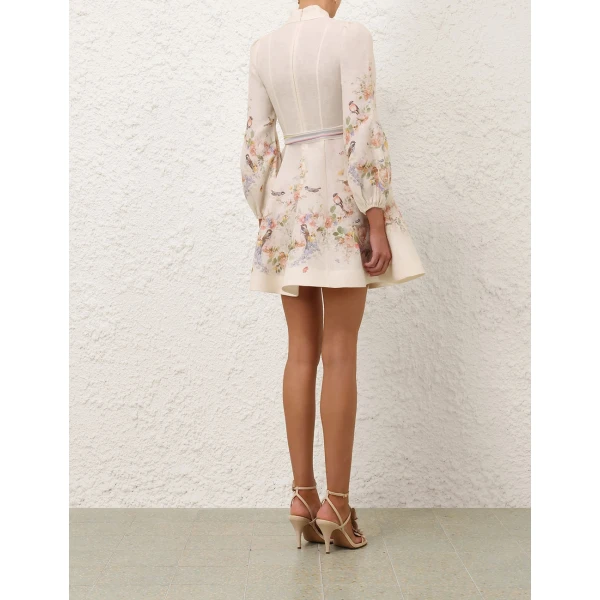 Zimmermann Valiant Button Mini Dress, view 5