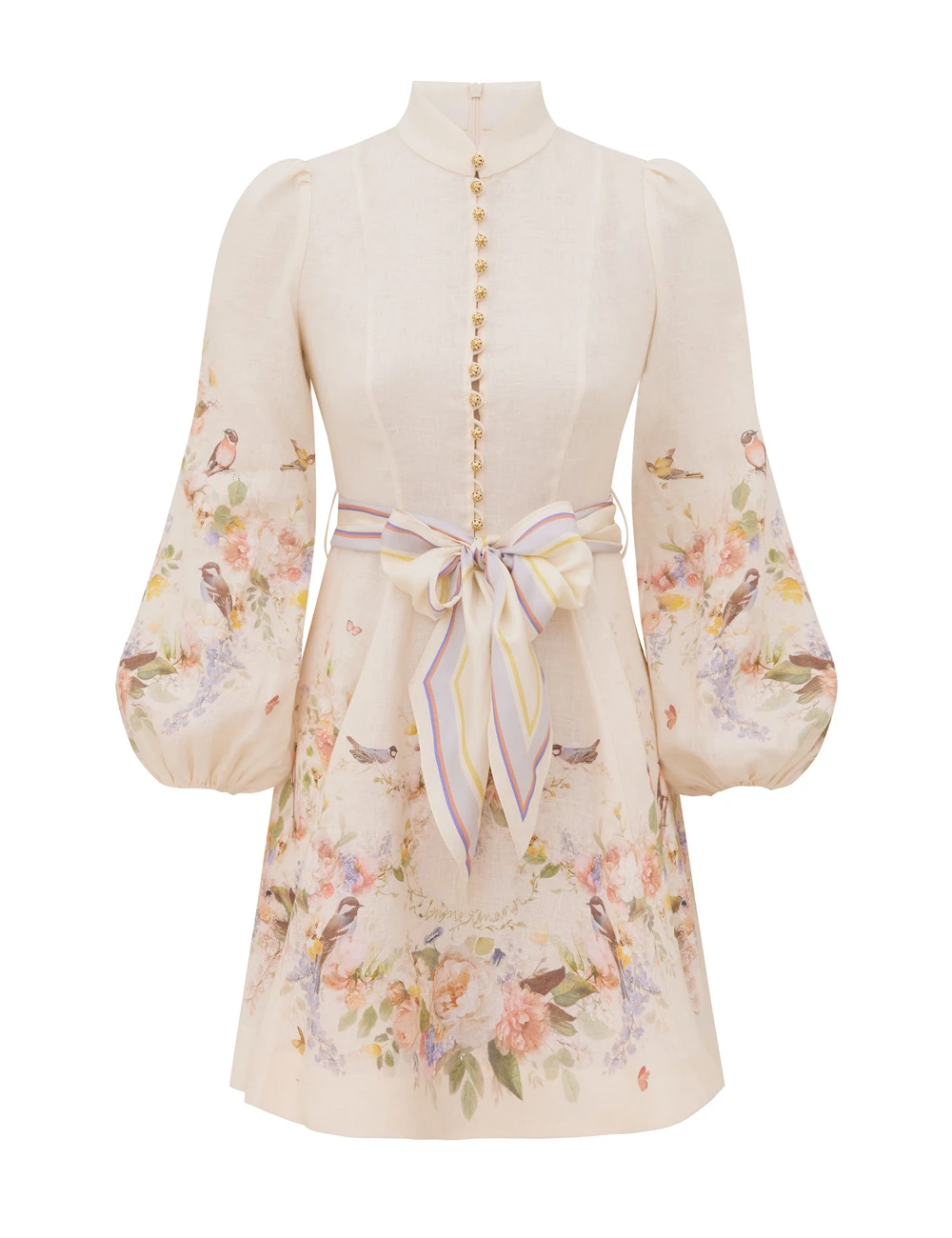 Zimmermann Valiant Button Mini Dress | Ready to Wear Collection Luxury Shoes Zimmermann Valiant Button Mini Dress
