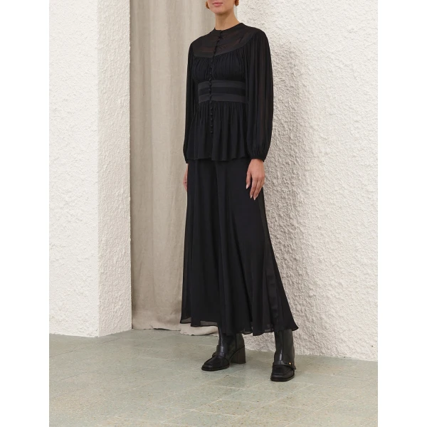 Zimmermann Valiant Buttoned Billow Top, view 4