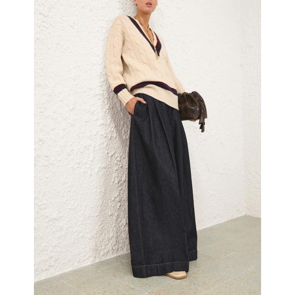 Zimmermann Valiant Cable Knit Sweater, view 3