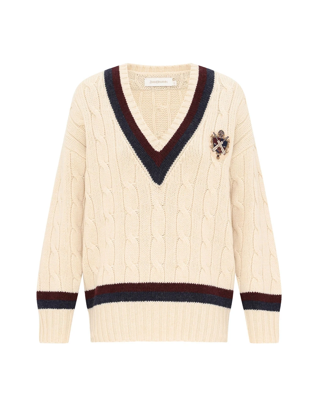 Zimmermann Valiant Cable Knit Sweater | Ready to Wear Collection Luxury Shoes Zimmermann Valiant Cable Knit Sweater