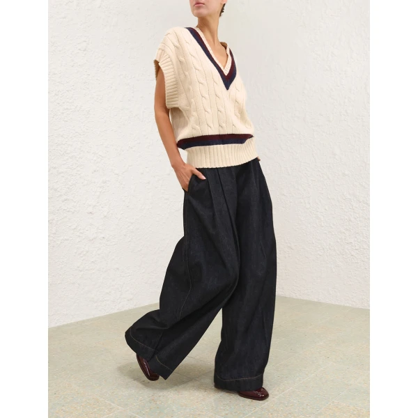 Zimmermann Valiant Cable Knit Vest, view 3