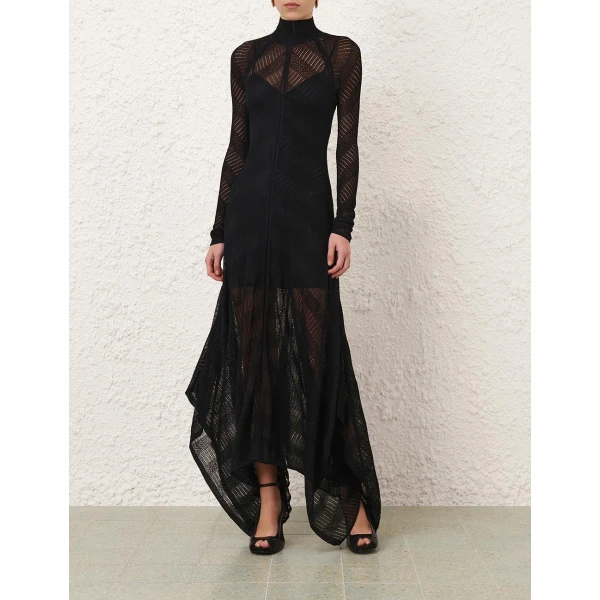 Zimmermann Valiant Chevron Lace Dress, view 2