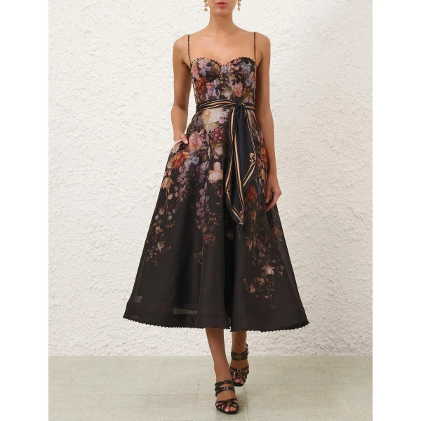 Zimmermann Valiant Corset Picnic Dress, view 2