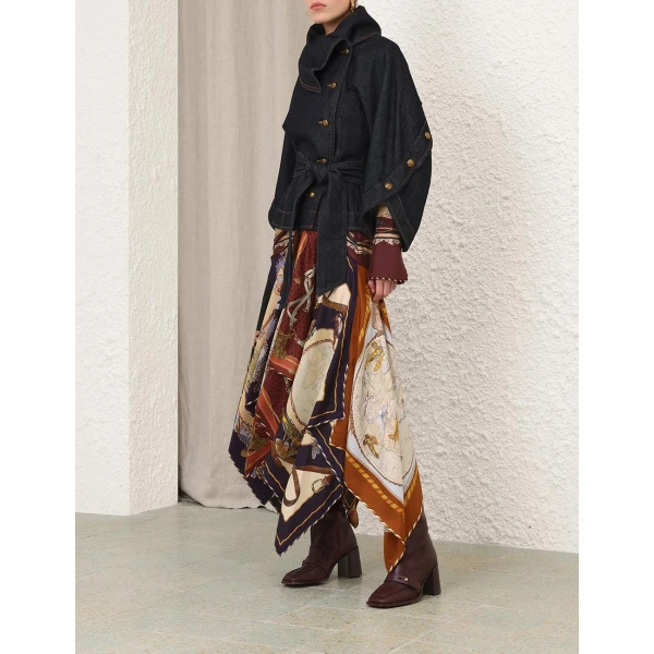 Zimmermann Valiant Denim Buttoned Jacket, view 2