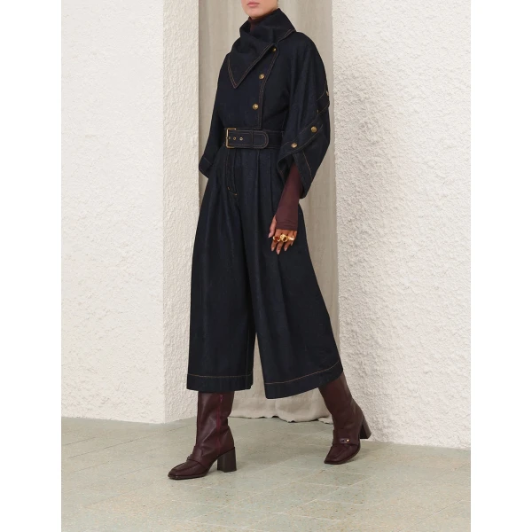 Zimmermann Valiant Denim Jumpsuit, view 4
