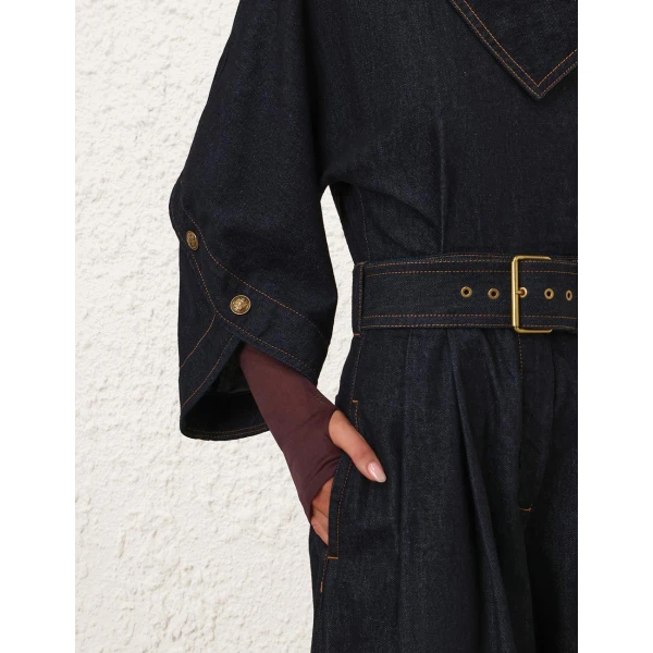 Zimmermann Valiant Denim Jumpsuit, view 6
