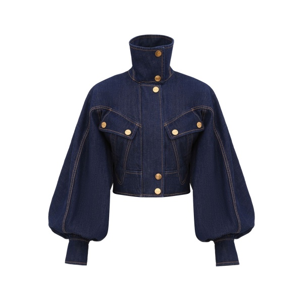 Zimmermann Valiant Denim Utility Bomber Jacket