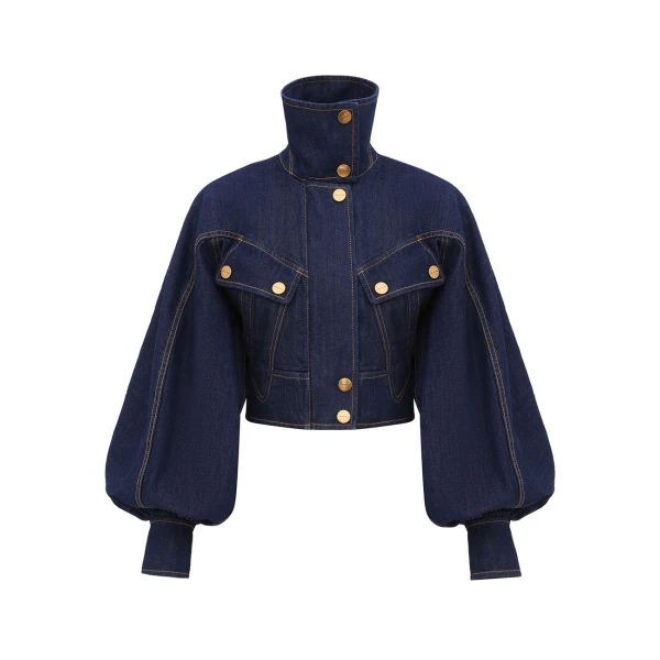 Zimmermann Valiant Denim Utility Bomber Jacket