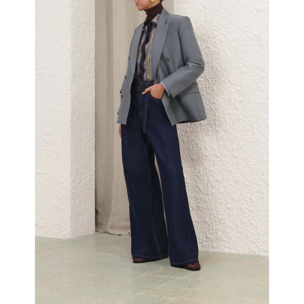 Zimmermann Valiant Double Breasted Blazer, view 3