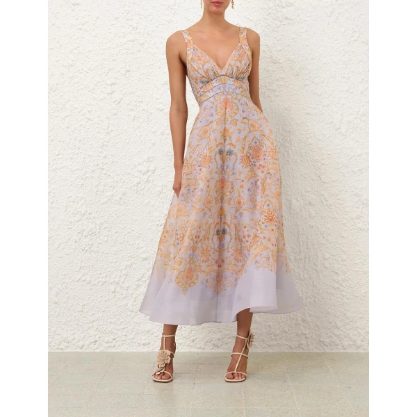 Zimmermann Valiant Draped Picnic Dress, view 2