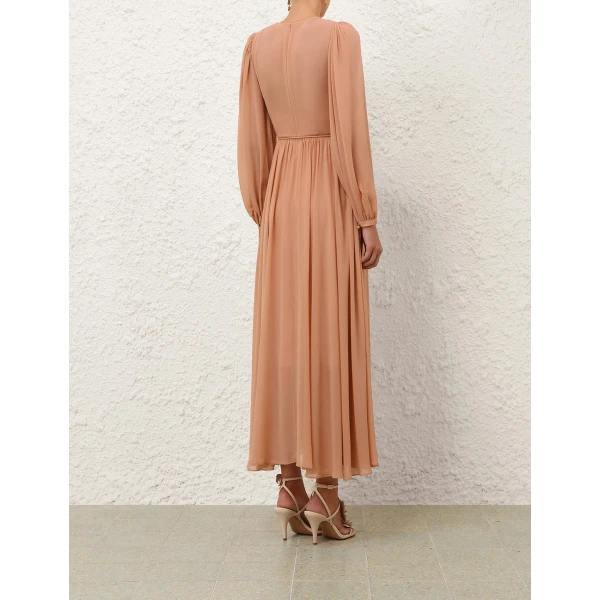 Zimmermann Valiant Embroidered Bib Dress, view 5