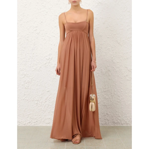 Zimmermann Valiant Jersey Bandeau Gown, view 3