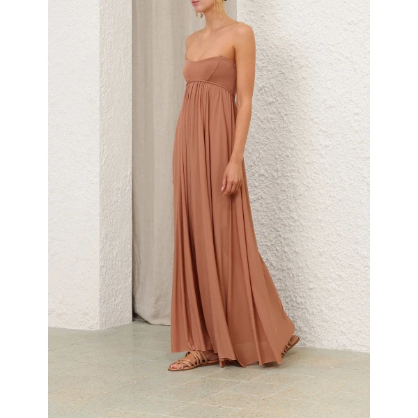 Zimmermann Valiant Jersey Bandeau Gown, view 4