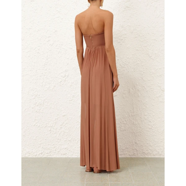 Zimmermann Valiant Jersey Bandeau Gown, view 5