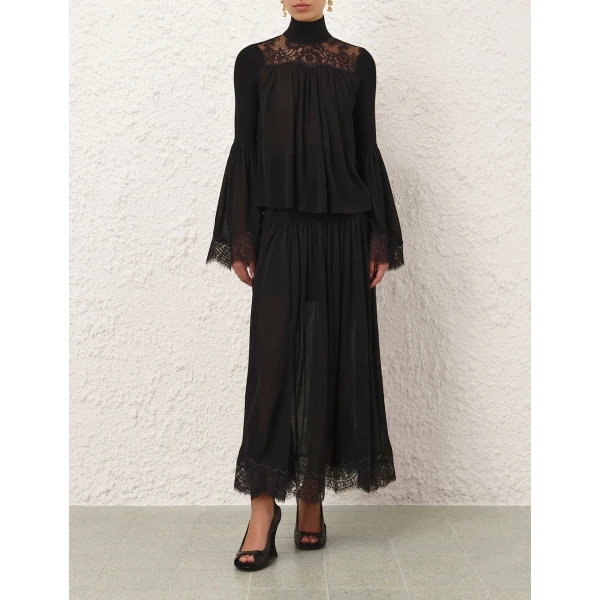 Zimmermann Valiant Lace Maxi Skirt, view 2