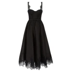 Zimmermann Valiant Lace Trim Midi Dress | Ready to Wear Collection Luxury Shoes Zimmermann Valiant Lace Trim Midi Dress