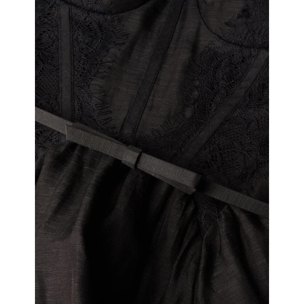 Zimmermann Valiant Lace Trim Midi Dress, view 3