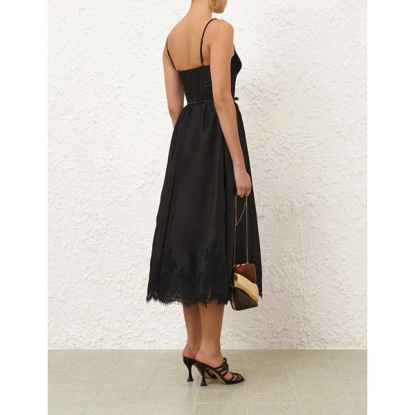 Zimmermann Valiant Lace Trim Midi Dress, view 5