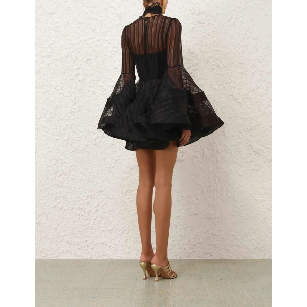 Zimmermann Valiant Lantern Mini Dress, view 5