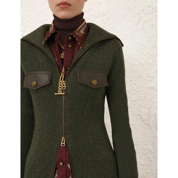 Zimmermann Valiant Long Utility Cardigan, view 6