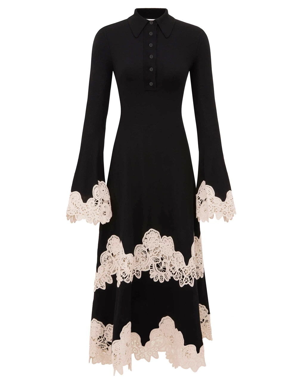 Zimmermann Valiant Merino Lace Dress | Ready to Wear Collection Luxury Shoes Zimmermann Valiant Merino Lace Dress