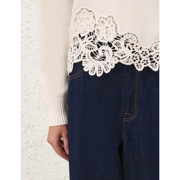 Zimmermann Valiant Merino Lace Sweater, view 6