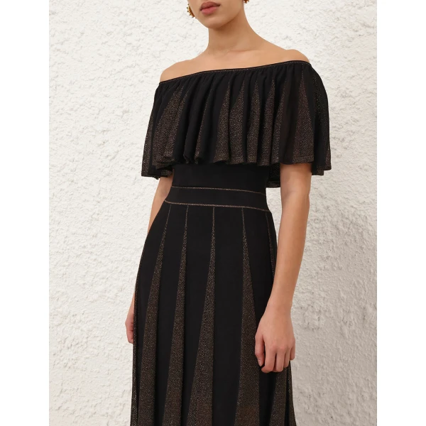 Zimmermann Valiant Metallic Frill Top, view 2
