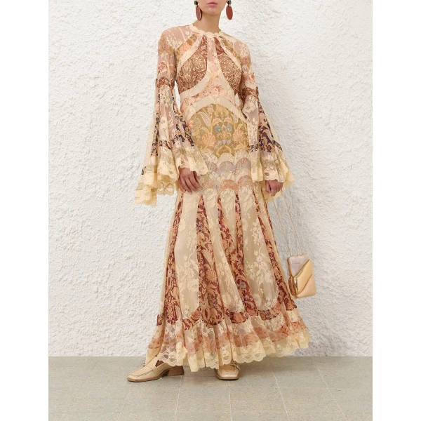 Zimmermann Valiant Panelled Gown, view 2