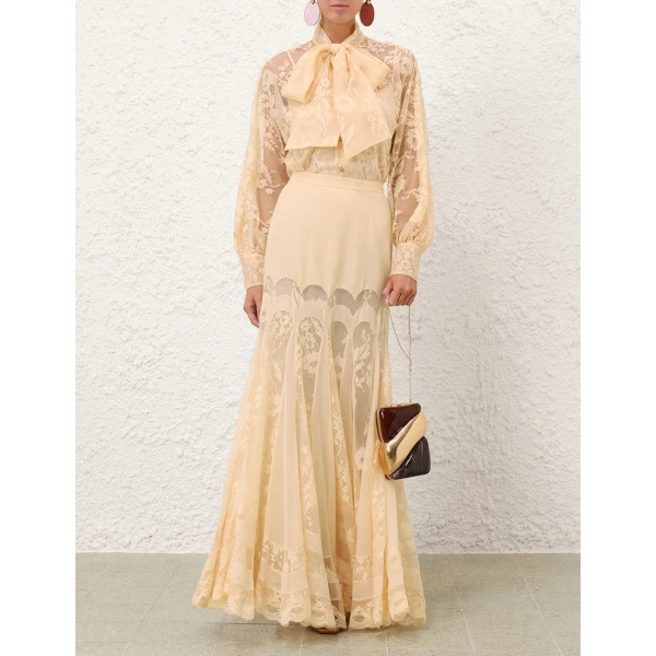 Zimmermann Valiant Panelled Maxi Skirt, view 2