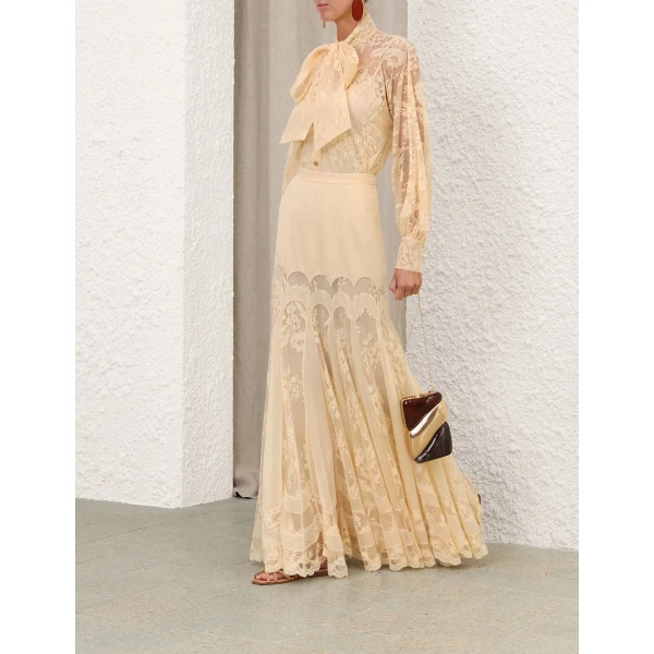 Zimmermann Valiant Panelled Maxi Skirt, view 4