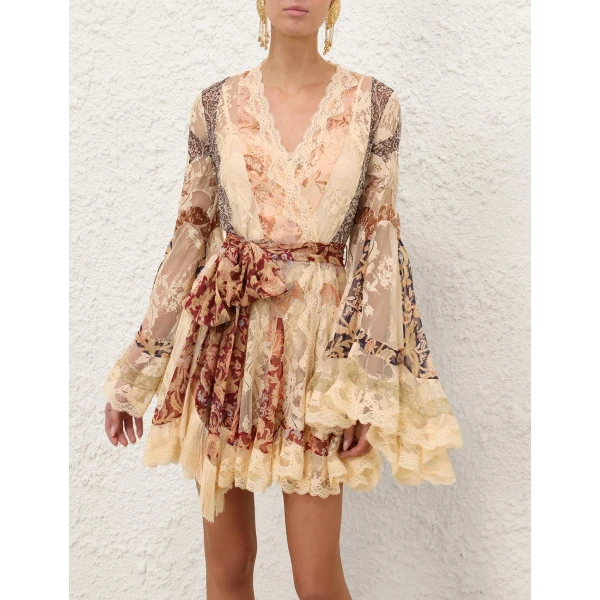 Zimmermann Valiant Panelled Wrap Mini Top, view 2