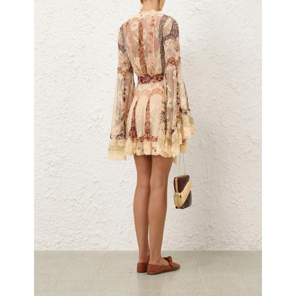 Zimmermann Valiant Panelled Wrap Mini Top, view 5