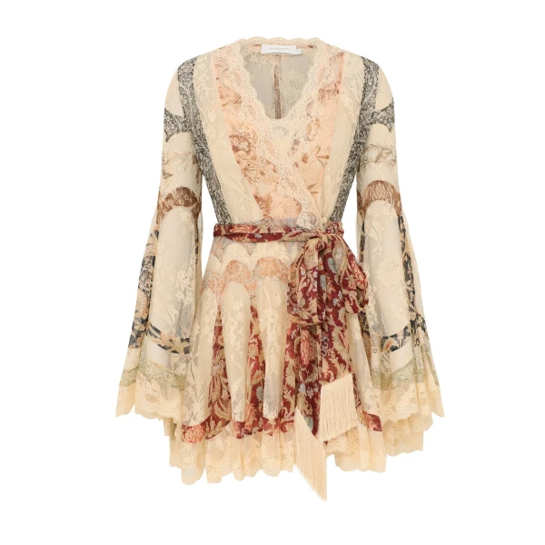 Zimmermann Valiant Panelled Wrap Mini Top