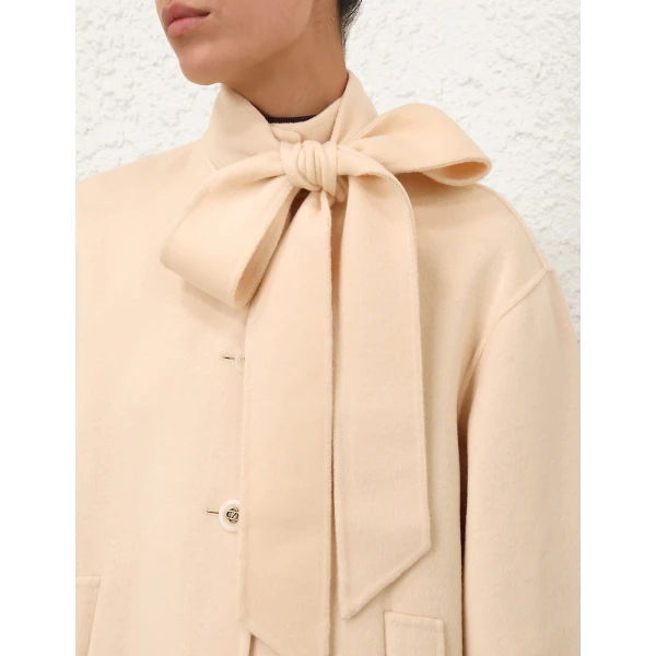 Zimmermann Valiant Pussybow Coat, view 6