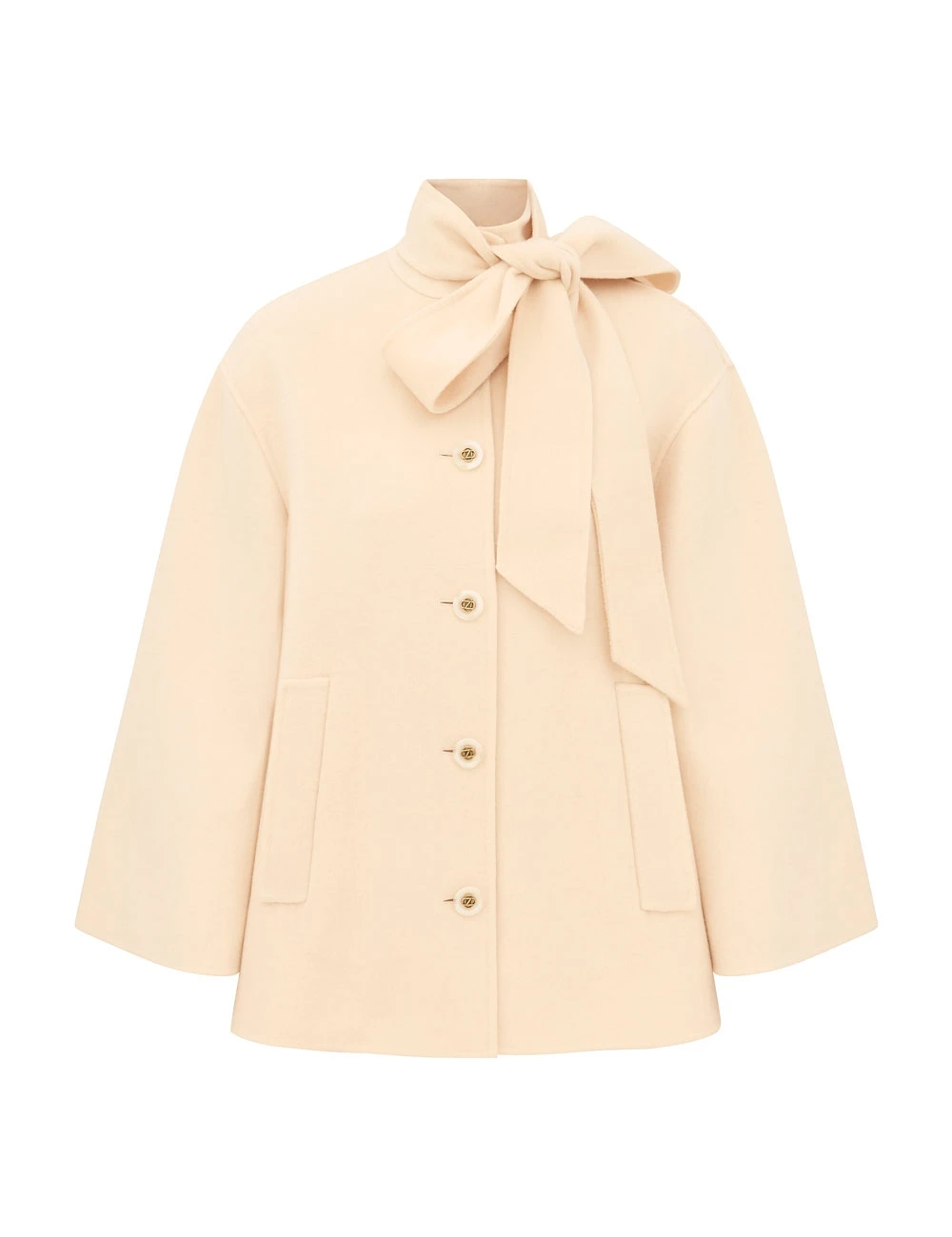 Zimmermann Valiant Pussybow Coat | Ready to Wear Collection Luxury Shoes Zimmermann Valiant Pussybow Coat