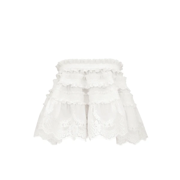 Zimmermann Valiant Shirred Bandeau Top