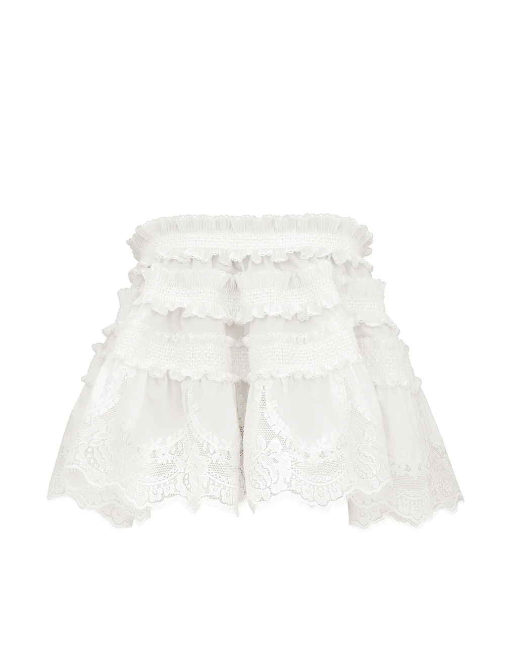 Zimmermann Valiant Shirred Bandeau | Ready to Wear Collection Luxury Shoes Zimmermann Valiant Shirred Bandeau Top