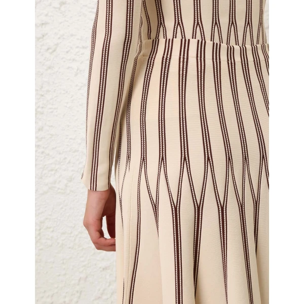 Zimmermann Valiant Striped Midi Skirt, view 6