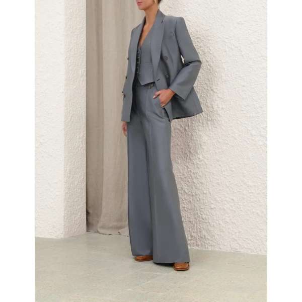Zimmermann Valiant Structured Flare Pant, view 3