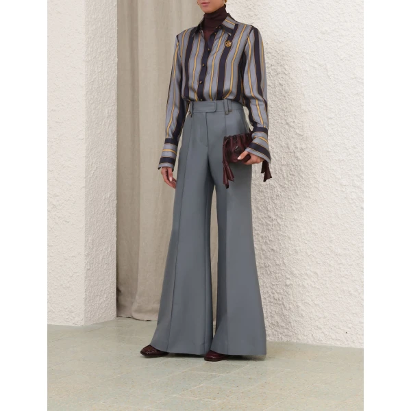 Zimmermann Valiant Structured Flare Pant, view 4