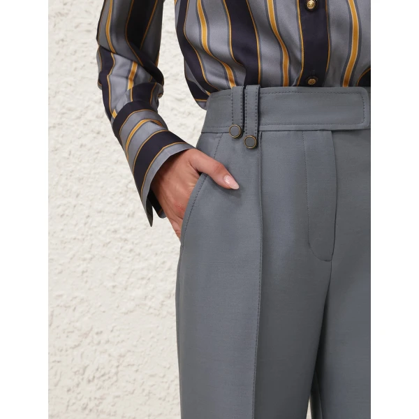 Zimmermann Valiant Structured Flare Pant, view 6