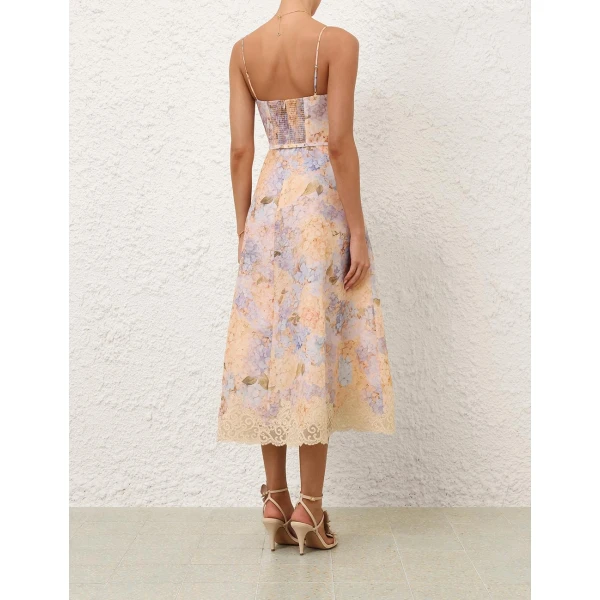 Zimmermann Valiant Tucked Midi Dress, view 5