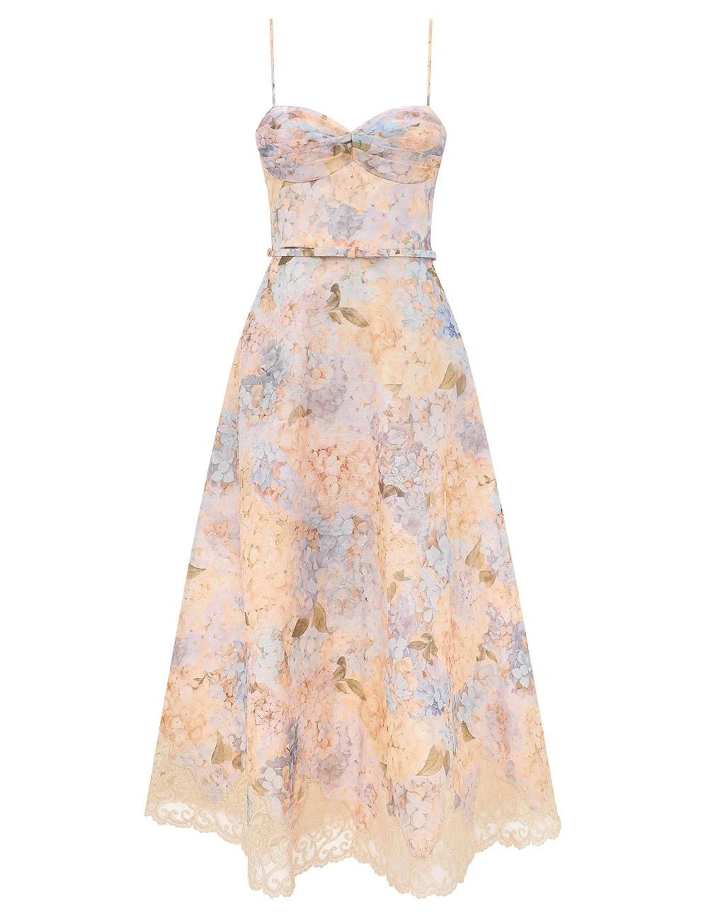 Zimmermann Valiant Tucked Midi Dress | Ready to Wear Collection Luxury Shoes Zimmermann Valiant Tucked Midi Dress