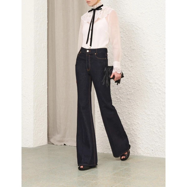 Zimmermann Valiant Tuxedo Blouse, view 3