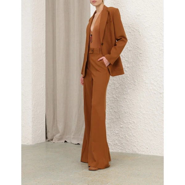 Zimmermann Valiant Wool Flare Pant, view 3