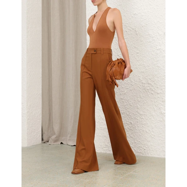 Zimmermann Valiant Wool Flare Pant, view 4