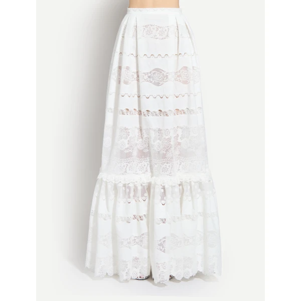 Zuhair Murad Broderie Long Skirt, view 5