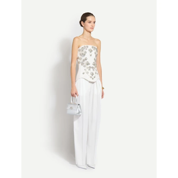 Zuhair Murad Cady Beaded Top, view 3